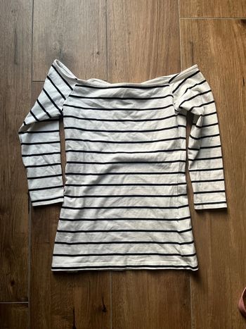 T-shirt H&M marinière taille S