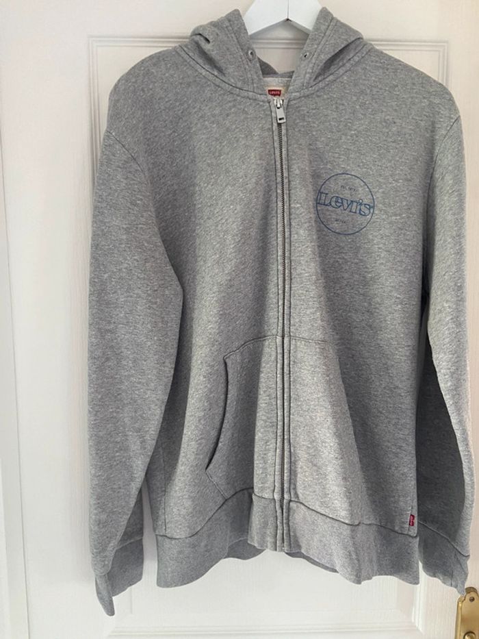 Sweat à capuche gris Levi’s homme taille M