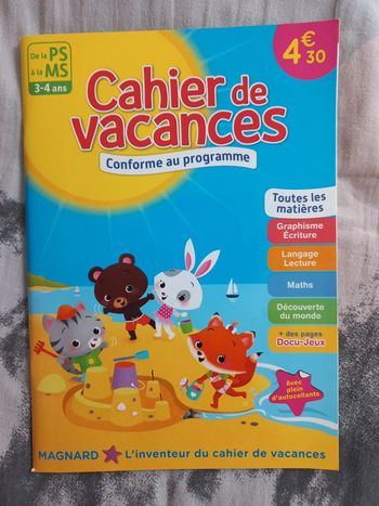 Cahier de vacances Magnard