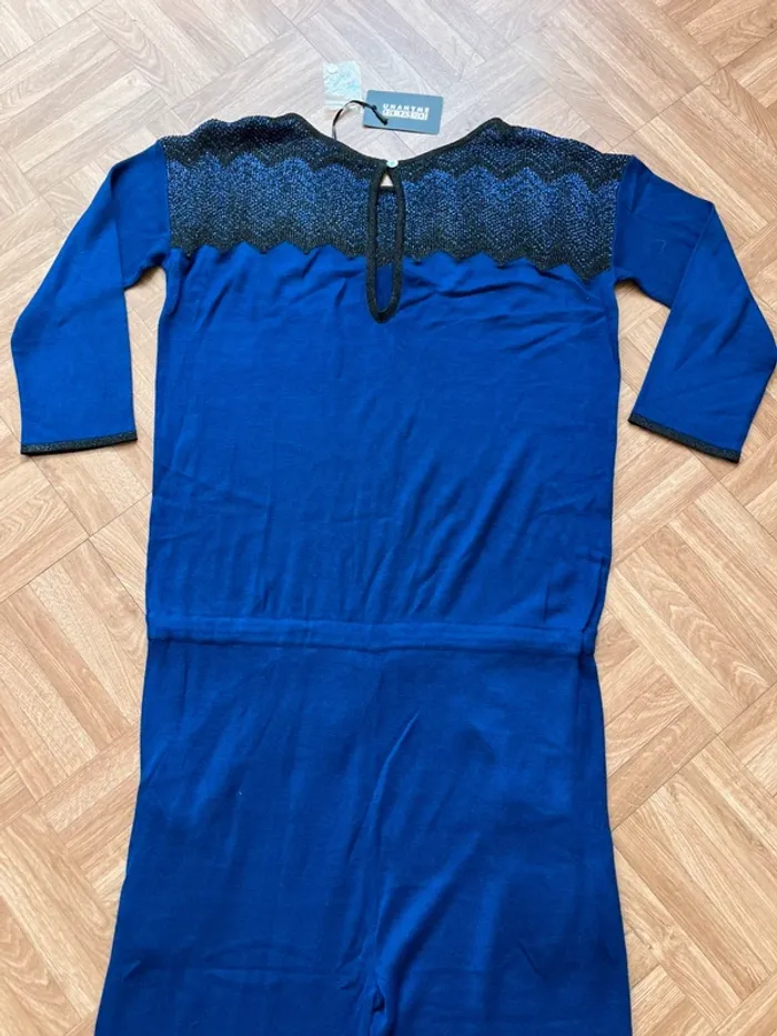 Combinaison ensemble manches 3/4 bleu vintage rare Georges Rech (NEUVE) - photo numéro 6