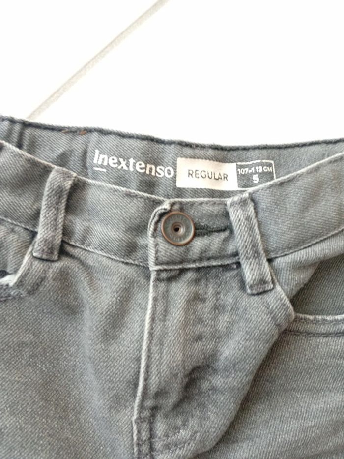 In Extenso - short gris en jean, taille 5 ans _ printemps été - photo numéro 5