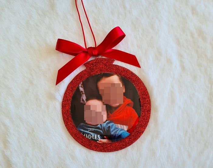 Boule de Noël avec photo personnalisée - photo numéro 3