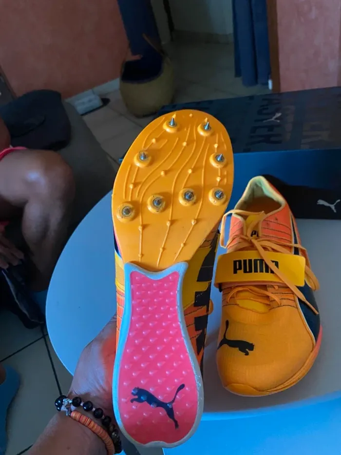Chaussures Puma evoSPEED Long Jump Nitro 2 – Spécial Saut en Longueur & Perche – T47 - photo numéro 6