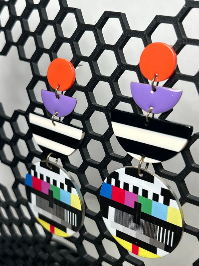 Boucles d’oreilles - La télé en chic - photo numéro 4