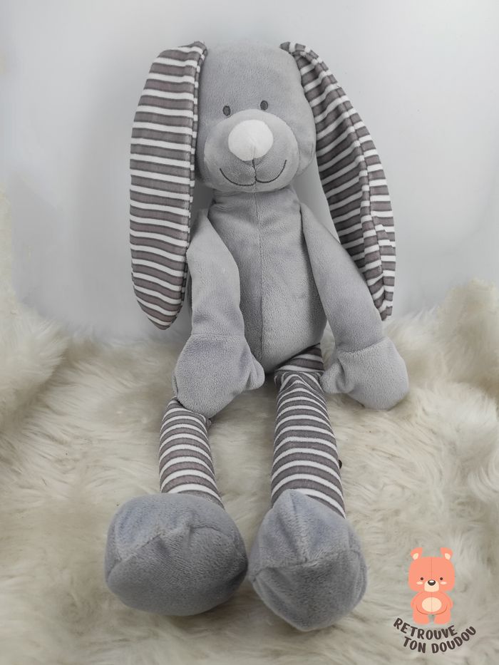 Doudou Lapin Gris Vaco