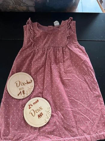 Robe velours H&M 18/24mois