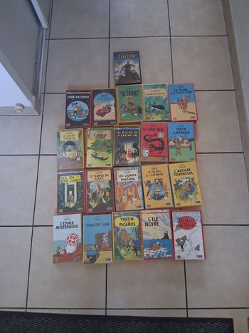 Lot vhs tintin