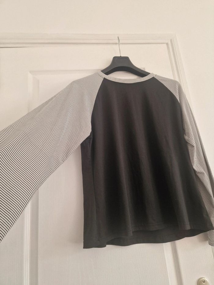 T shirt manches longues rayures - photo numéro 4