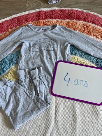 Pyjama mi saison nuages