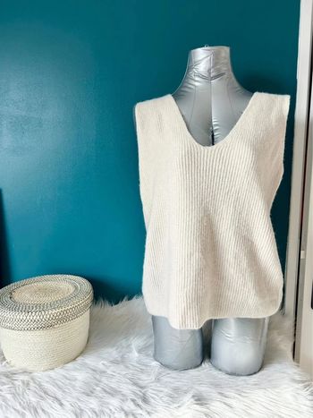 Pull sans manches maille - taille unique