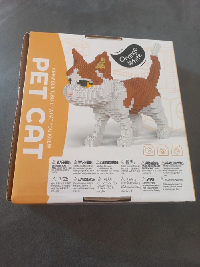 Construction bricks chat petites briques blocs - photo numéro 2