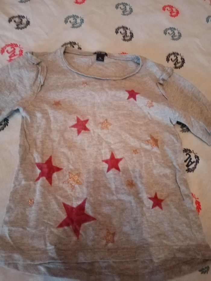 Tee-shirt manche longue fin taille 4ans - photo numéro 6