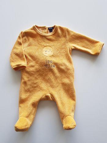 Kiabi - Grenouillère / pyjama une pièce / dors bien en velours