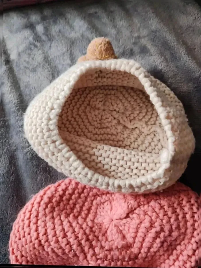 Bonnets laine fille 2/ 3 ans - photo numéro 4