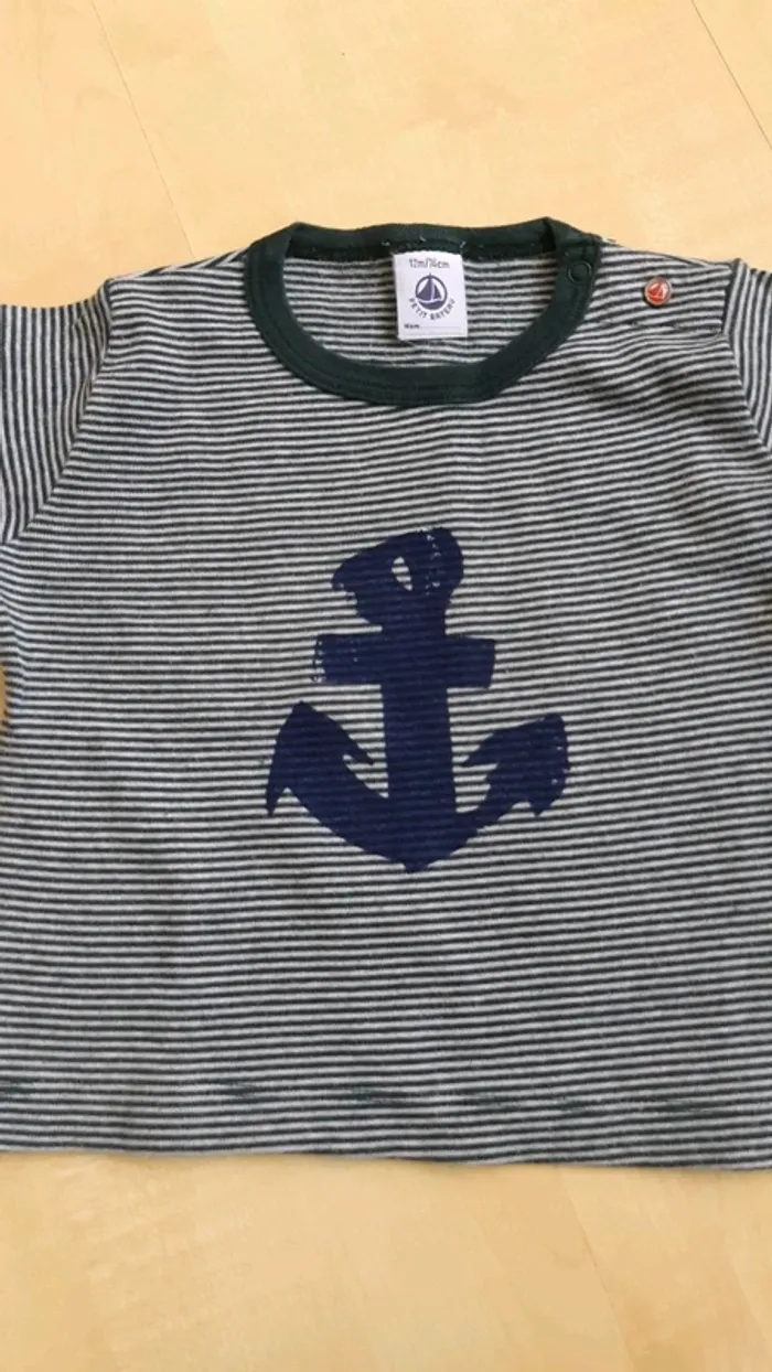 T-shirt manches longues petit bateau