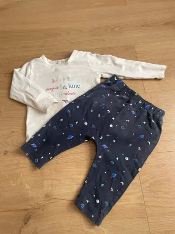 Ensemble t-shirt legging 12 mois