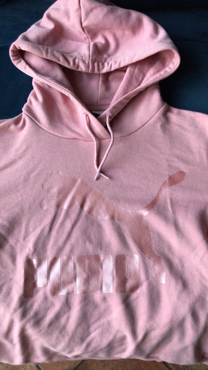 Puma sweat à capuche rose poudrée - photo numéro 5