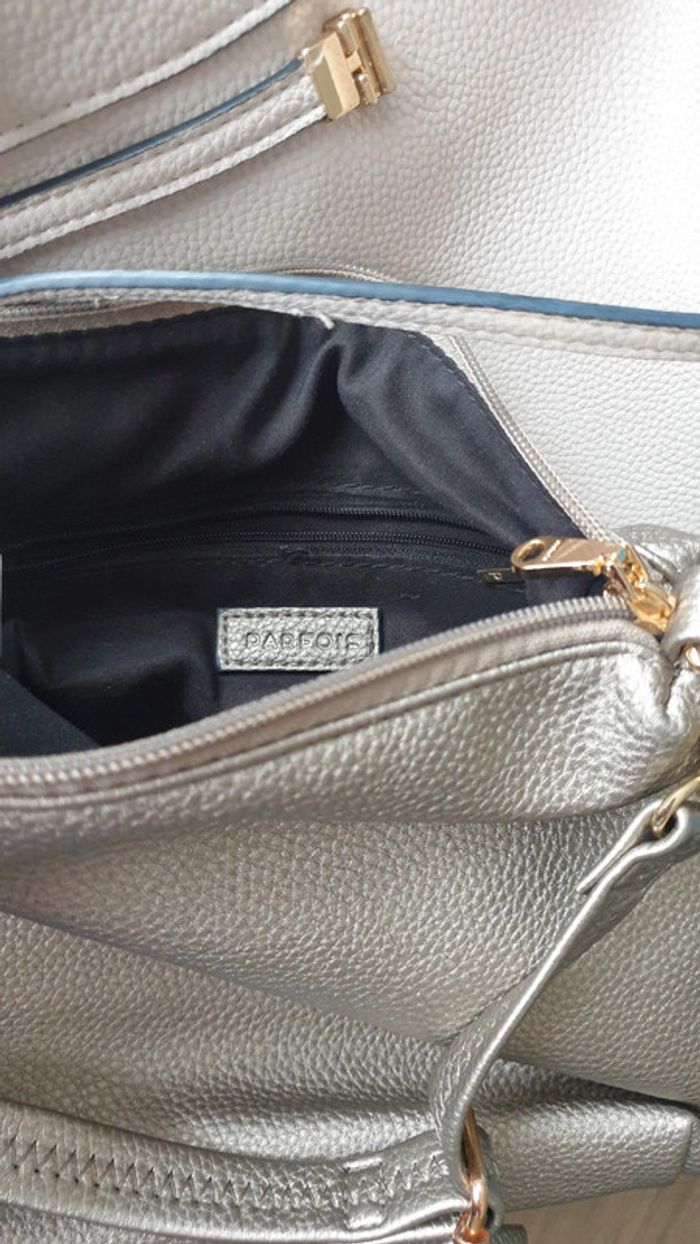 Sac épaule 2 en 1, rose et bronze, Parfois - photo numéro 5