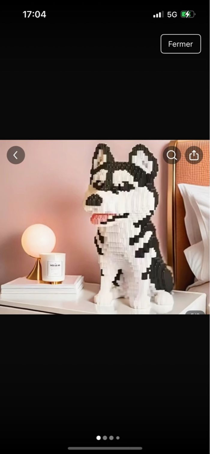 Kit de Construction Micro-Blocs XXL Husky Sibérien (Neuf) - photo numéro 3