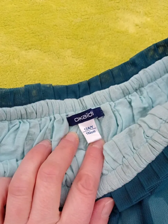 Jupe Okaïdi bleu canard taille 12 ans - photo numéro 5