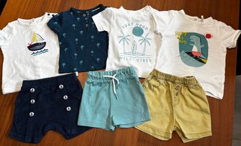 Lot de 4 tshirts et 3 shorts 