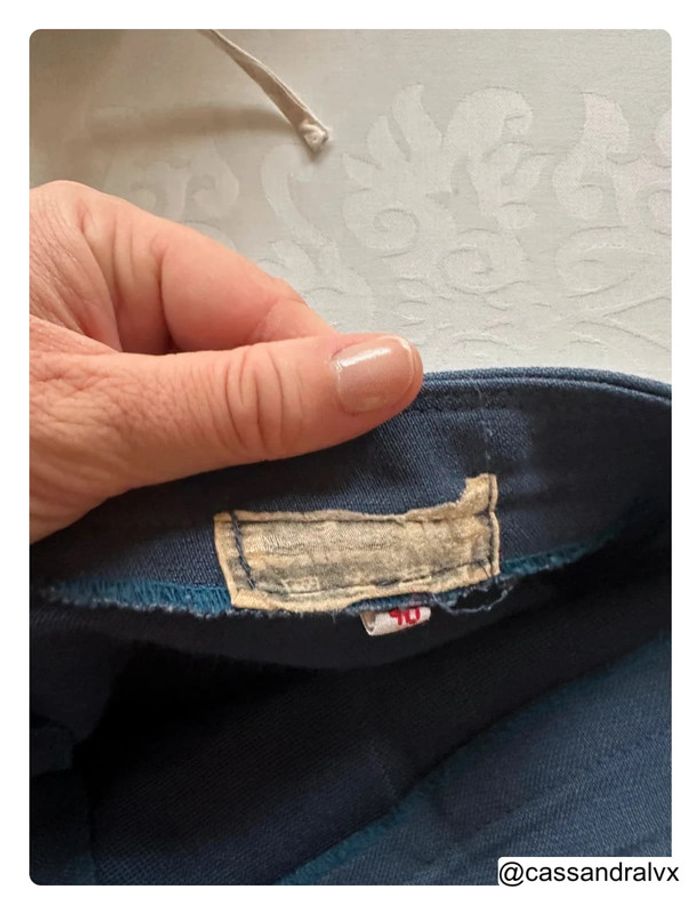Pantalon fluide bleu - photo numéro 3