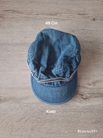 🌷 Casquette en jeans - Kiabi  - 49 Cm🌷