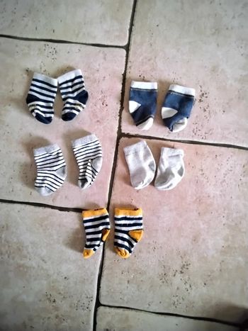 Lot de 5 paires de chaussettes bebe 13/14