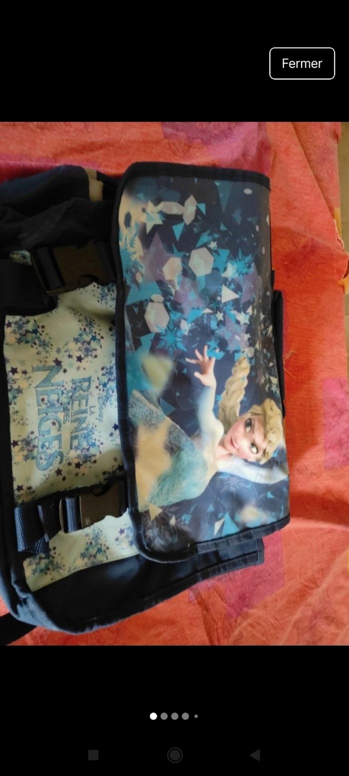 Cartable reine des neiges - photo numéro 3