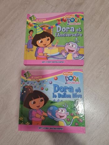 Lot 2 livres puzzle Dora