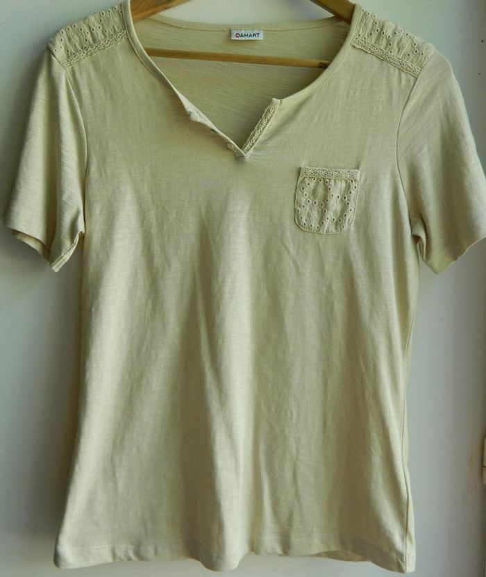 T shirt manches courtes T 34/36 "Damart" neuf
