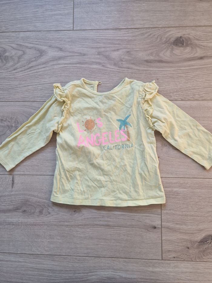 Lot de 5 T-shirts bébé fille manches longues 12 mois - photo numéro 6