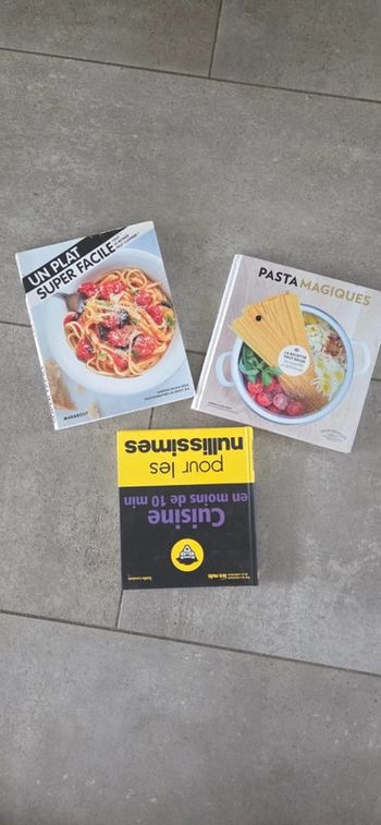 Lot de 3 livres de cuisine