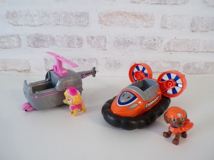 Hélicoptère de Stella et Aéroglisseur de Zuma - Pat Patrouille - Paw Patrol (J18)