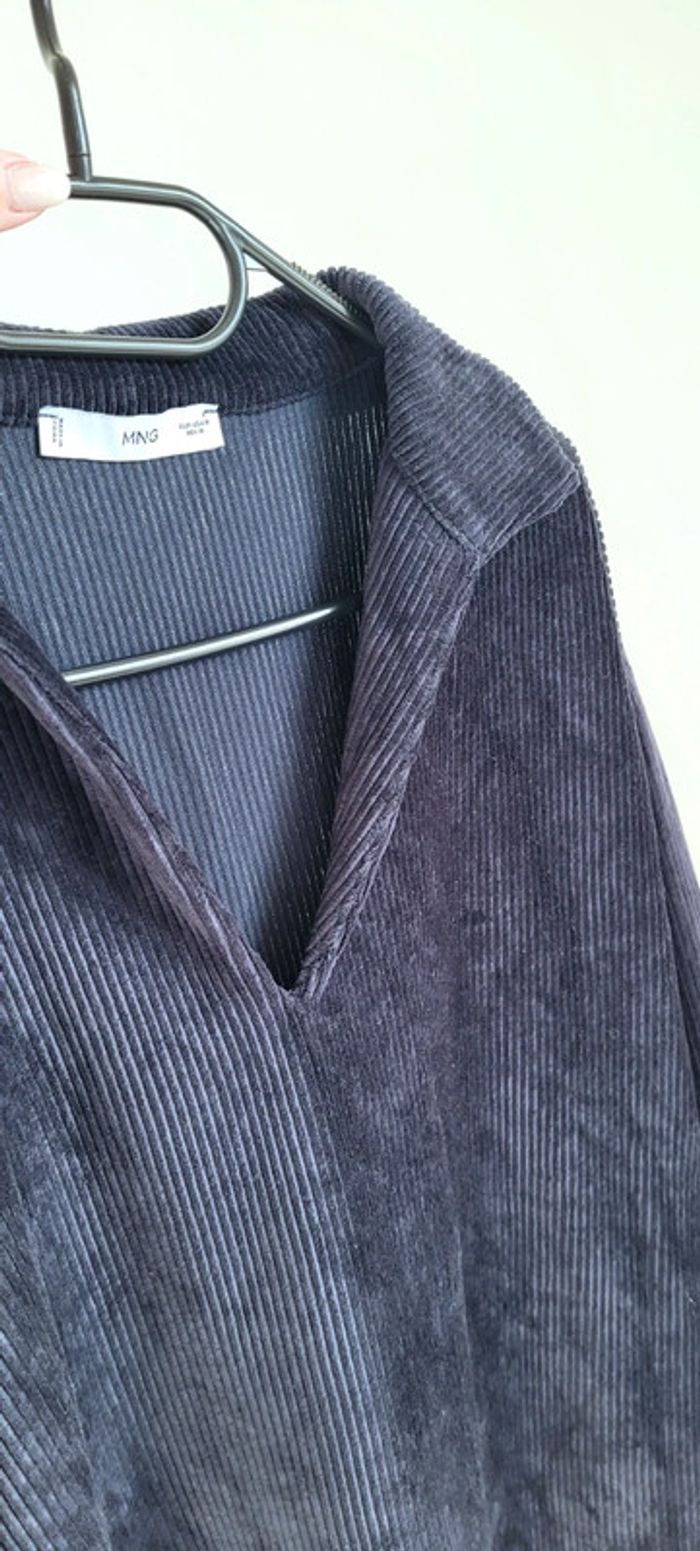 Pull noir effet velours Mango Taille M Neuf
