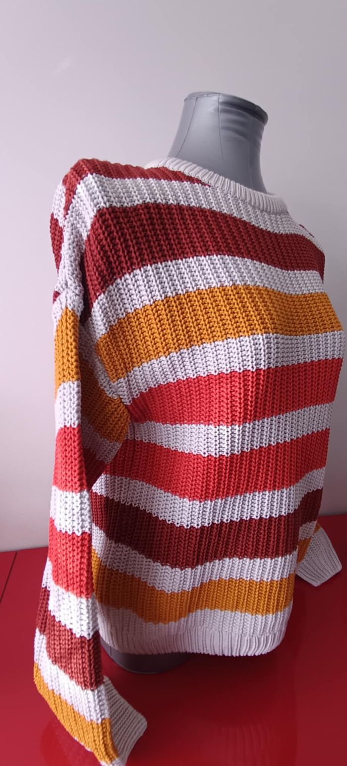 Pull à rayures col rond manches longues "Pimkie Collection" Taille S - photo numéro 5