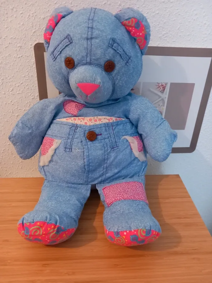 Peluche ours doodle bear vintage 53cm - photo numéro 3