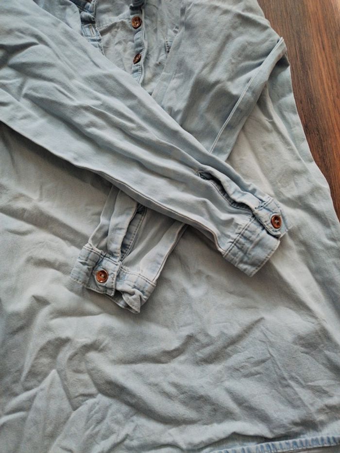 Tunique en jeans bleu ciel - photo numéro 4