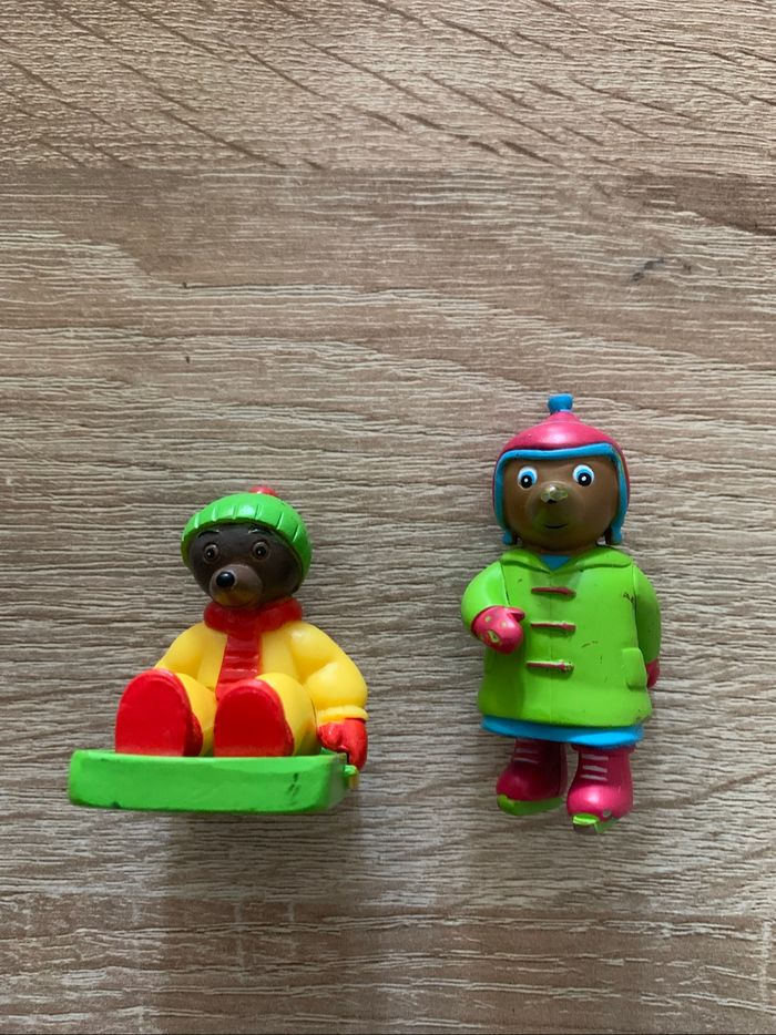 6 figurines petit ours brun à la neige - photo numéro 6
