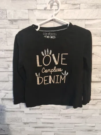 Pull noir Complices - Très bon état - Taille 4 ans