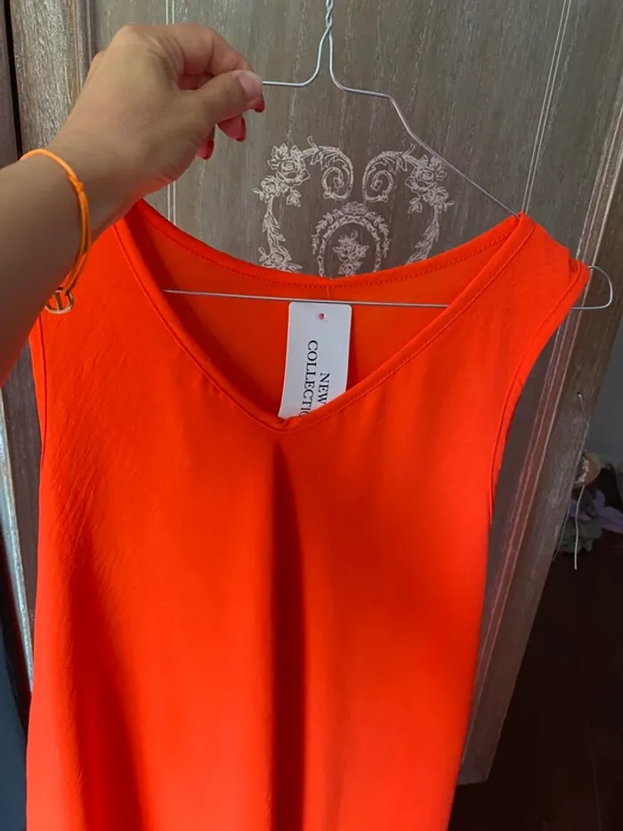 Robe fluide orange - photo numéro 5