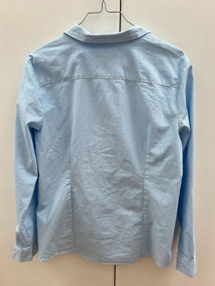 Chemise femme bleu à rayures - en coton taille 44 neuve - photo numéro 4