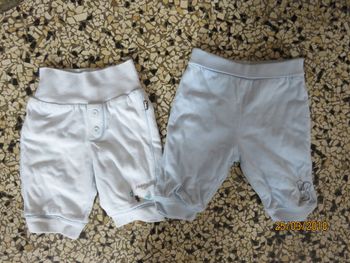 lot de 2 pantalons 1 mois
