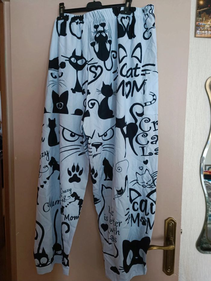 Pantalon léger motifs chats 4XL neuf