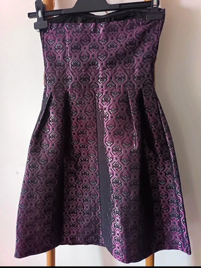 Robe bustier en jacquard - photo numéro 3