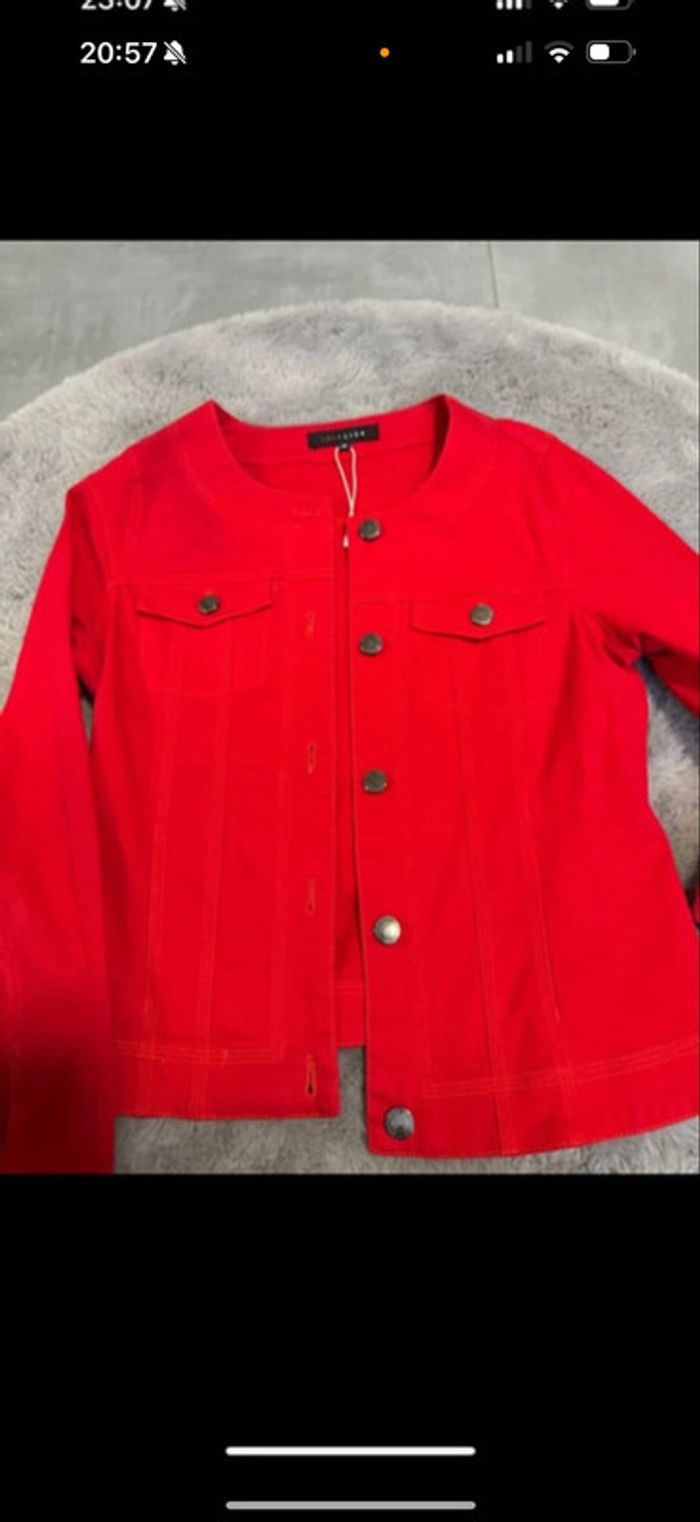 Veste lola liza rouge neuf taille S - photo numéro 2