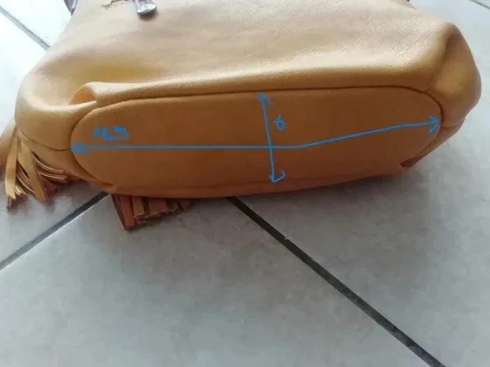 Petit sac à bandoulière ton moutarde. - photo numéro 7