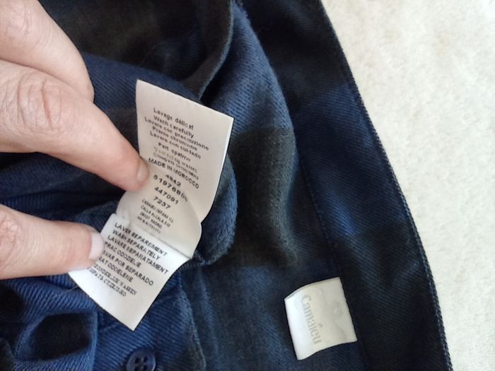 Blouse/ T-shirt à carreaux 42 - photo numéro 9