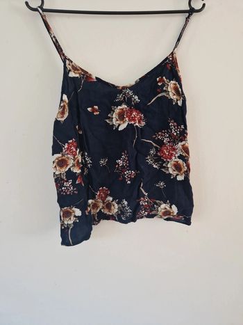 Crop top fleuri