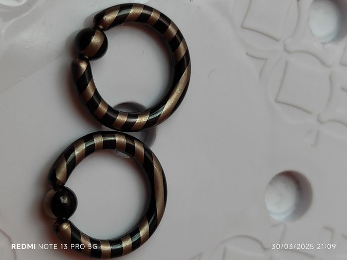 Bcr téton ou oreille en titane neuf